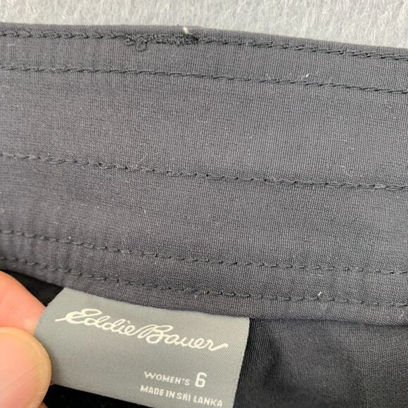 Eddie Bauer Shorts 6 Rolled Hem Bermuda Nylon Blend Stretch Hiking Outdoor - Picture 10 of 15
